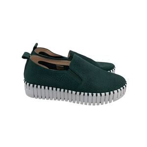 Ilse Jacobson Tulip Slip On Shoes Beetle Green Size 36